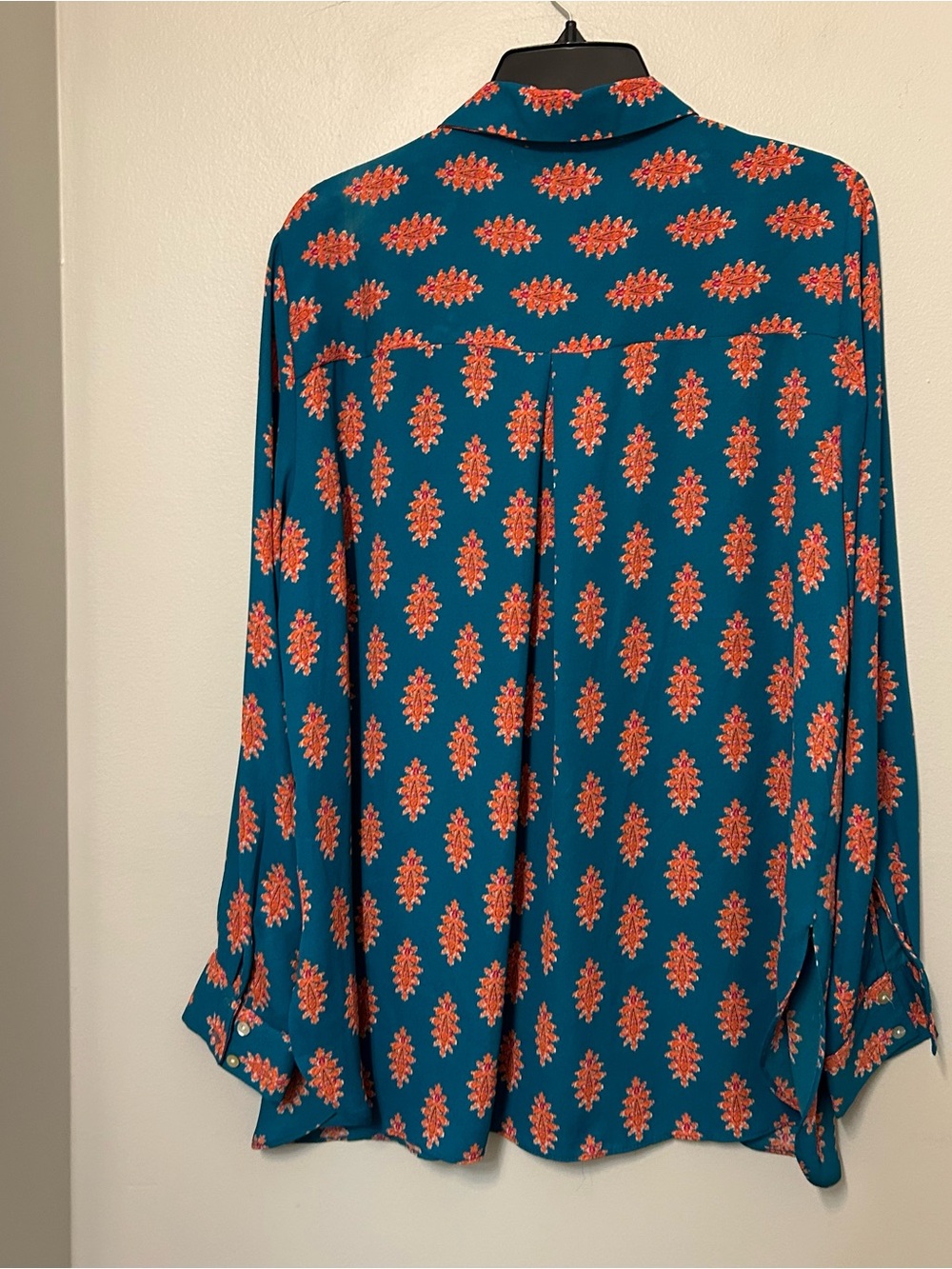 ROSE & OLIVE Button Up Shirt Women’s‎ Size XL Multicolor Long Sleeve Boho Career - Picture 6 of 7